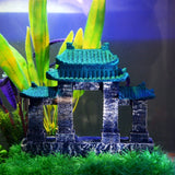 8" Saim Aquarium Resin Ancient Temple Ruins Ornament Fish Tank Decoration Acuarios Aquatic Aquarium Decorations B0000011770