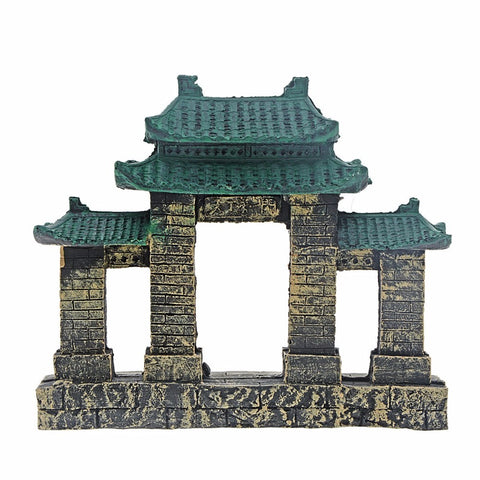 8" Saim Aquarium Resin Ancient Temple Ruins Ornament Fish Tank Decoration Acuarios Aquatic Aquarium Decorations B0000011770