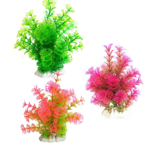 2016 fish Aquarium Ornament Decorations Landscape Plastic Aquarium Decoration Plants Fish Tank Landscape Decoration accessories