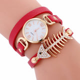 Ladies Bracelet Table Fish Thief Circle Watch Student  Fashion Table