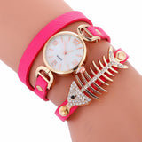 Ladies Bracelet Table Fish Thief Circle Watch Student  Fashion Table