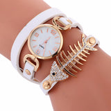 Ladies Bracelet Table Fish Thief Circle Watch Student  Fashion Table