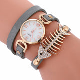 Ladies Bracelet Table Fish Thief Circle Watch Student  Fashion Table