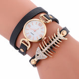 Ladies Bracelet Table Fish Thief Circle Watch Student  Fashion Table