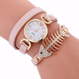 Ladies Bracelet Table Fish Thief Circle Watch Student  Fashion Table